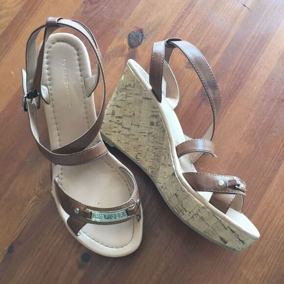 Tommy Hilfiger Wedge Sandals size 8.5 - Picture 6 of 12